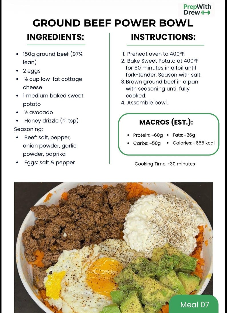 High-Protein Meal Prep Recipes Muscle Gain & Fat Loss Ebook
